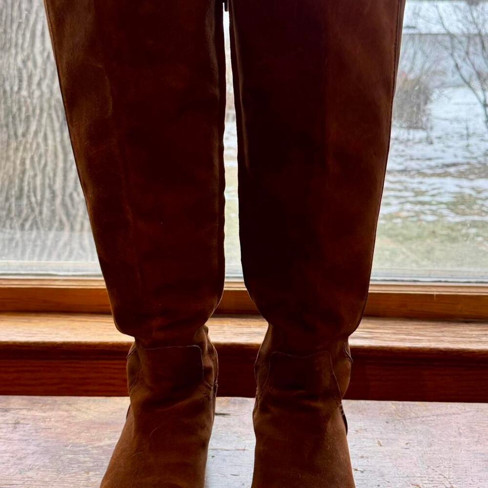 Leather knee high boots woman's size 7 - Picture 6 of 8